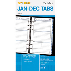 Debden Dayplanner Refill Jan-Dec Tabs  Personal Edition 175x96mm