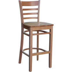 Florence Indoor Barstool Solid Timber Frame And Seat  Natural