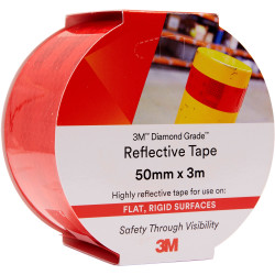 3M 983 Reflective Tape Diamond, 50mmx3m Red