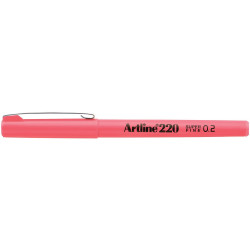 Artline 220 Fineliner Pen 0.2mm Pink Pack Of 12