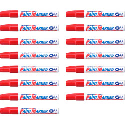 Artline 400Xf Paint Marker Medium Bullet 2.3mm Red Pack Of 15