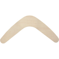 Zart Wooden Boomerangs 6x30cm Pack of 10