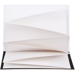 Zart Display Journals Fold Out Pages 13x19cm 250gsm Paper Black Cover Pack of 10