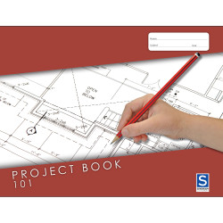 Sovereign Project Book 250x240mm 8mm Ruled 24 Page