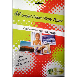 Gold Sovereign Gloss Photo Paper A4 230gsm Premium Inkjet Pack of 20