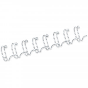 Fellowes Wire Binding Combs 14.3mm 34 Loop White Pack of 100
