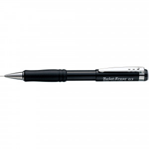Pentel Qe515 Mechanical Pencil Twist-Erase 0.5mm Grip Black Barrel
