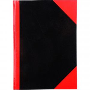 Cumberland Black & Red Notebook Gloss A4 150 Leaf