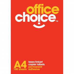 Office Choice Multi-Purpose Labels 63.5x38.1mm 21UP 2100 Labels. 100 Sheets