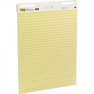 Post-It 561 Easel Pad Self Stick 635x775mm Lined Yellow