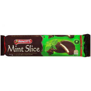 Arnott's Choc Mint Slice Biscuits 200gm