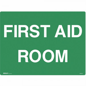 Brady Emergency Sign First Aid Room 450x600mm Polypropylene