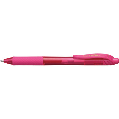 Pentel BL107 Energel X Gel Pen Retractable Fine 0.7mm Pink