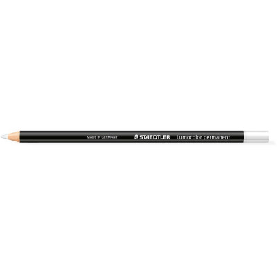 Staedtler 108 Lumocolour Glasochrom Permanent Pencil White