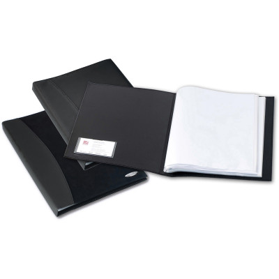 Marbig Professional Soft Touch A4 Display Book 36 Pocket Black