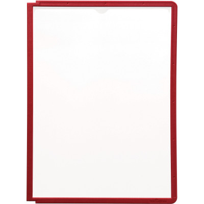 Durable Sherpa Display System Panels A4 For Sherpa Extension Module Red Pack Of 5