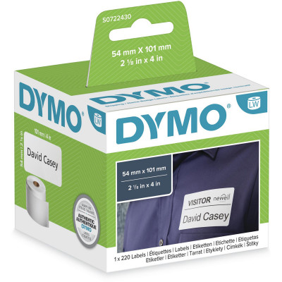 Dymo 30323 Labelwriter Labels 54x101mm Shipping -Paper White Box of 220