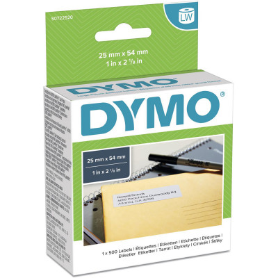 Dymo 30336 Labelwriter Labels 25x54mm Address -Paper White Box of 500
