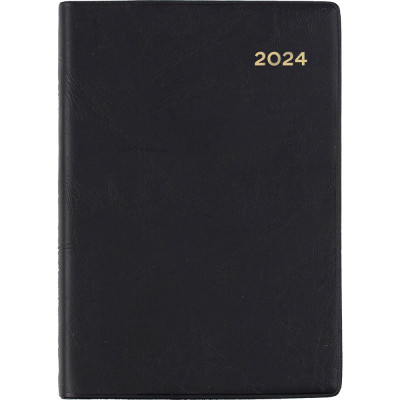 Collins Belmont Pocket Diary A7 2 Days To Page Black