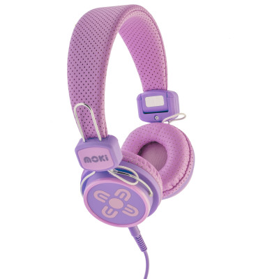 Moki Kids Safe Headphones Pink Purple
